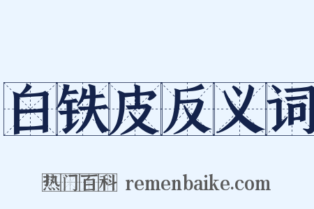 白铁皮反义词是什么意思的图片